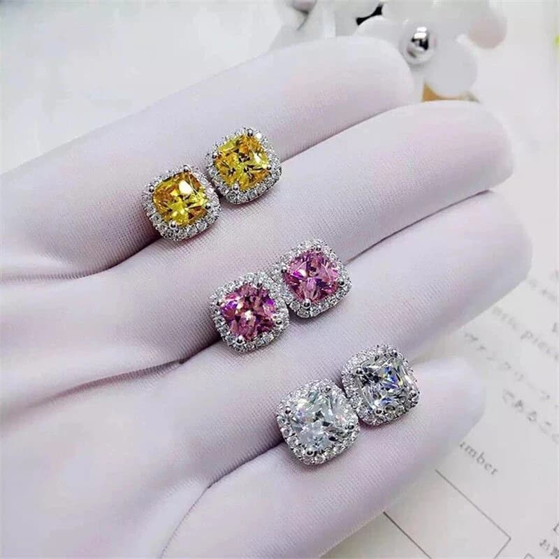 CAOSHI Luxury Women's Stud Earrings for Party Dazzling