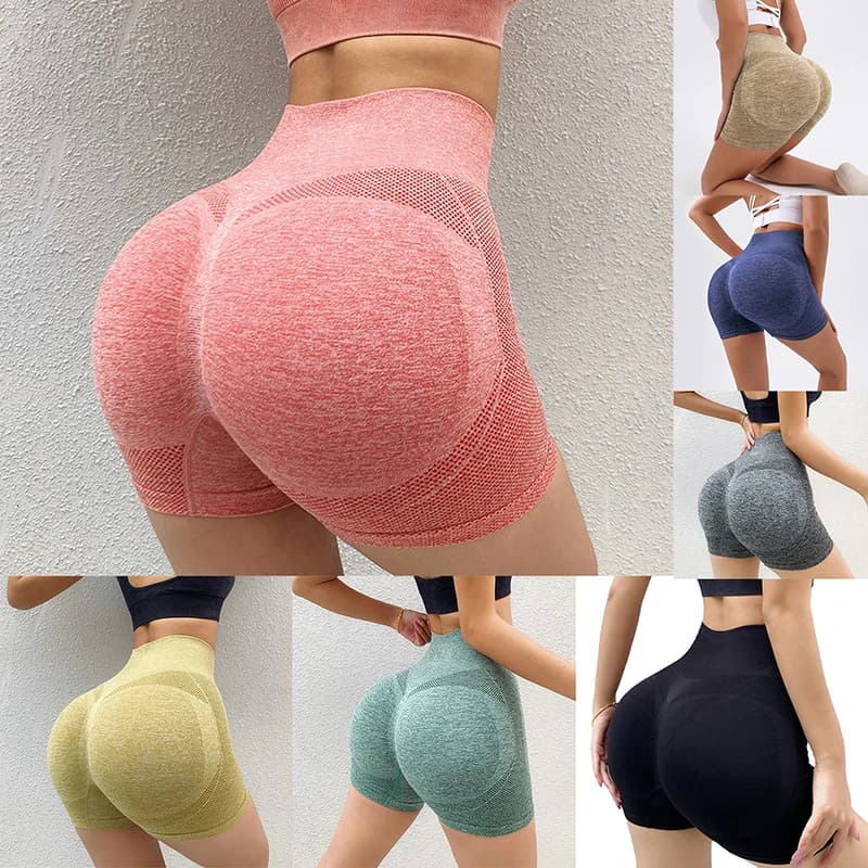 Women Shorts Sports Cycling Jogging Fitness High Waist
