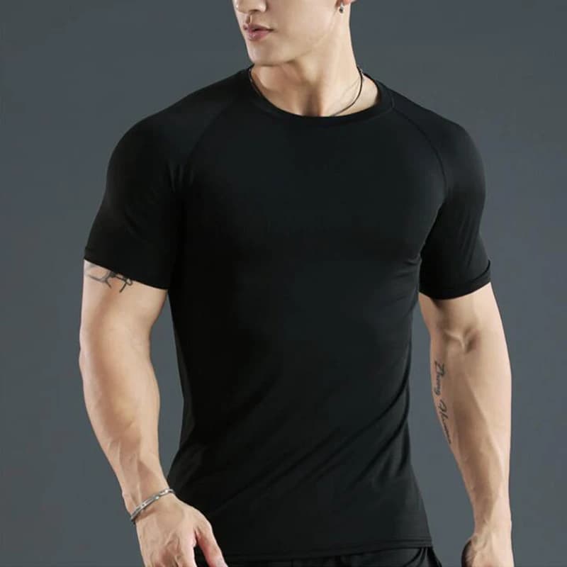 Men compression running shirt for rugby training