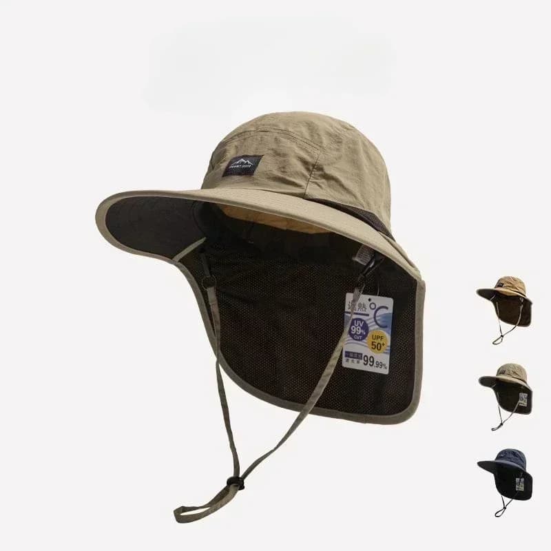 Caps Wide Brim Neck Protection Unisex Bucket Hats Outdoor