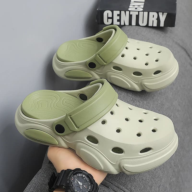 Men's Thick-Soled Non-Slip Breathable Toe-Cap Sandals