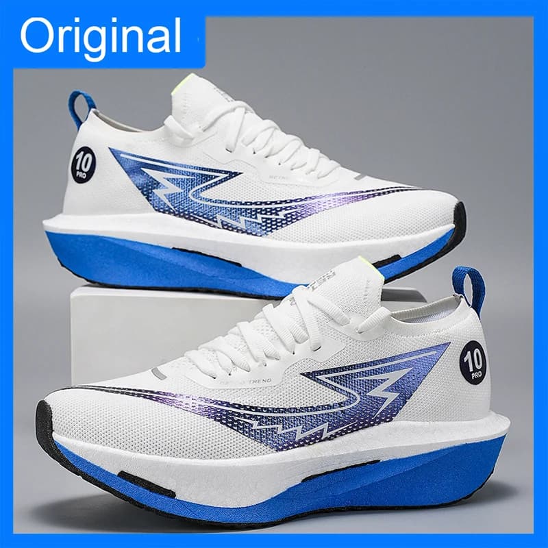 Men Sneakers Marathon Comfort Training Professional Running Shoes Anti Slip Wear-resistant Cushioning Soft Racing Fitness Shoes