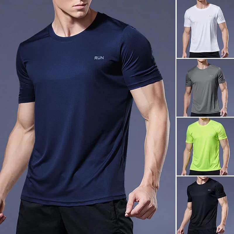 Sport Gym t Shirt Men Quick Dry Running Bodybuilding