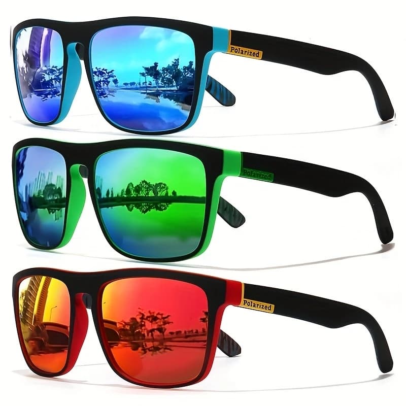 Vintage Square Polarized Sunglasses Men Women Driving