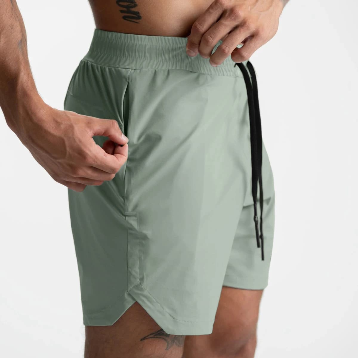 Men's Running Shorts Single-Layer Woven Quick Dry Gym