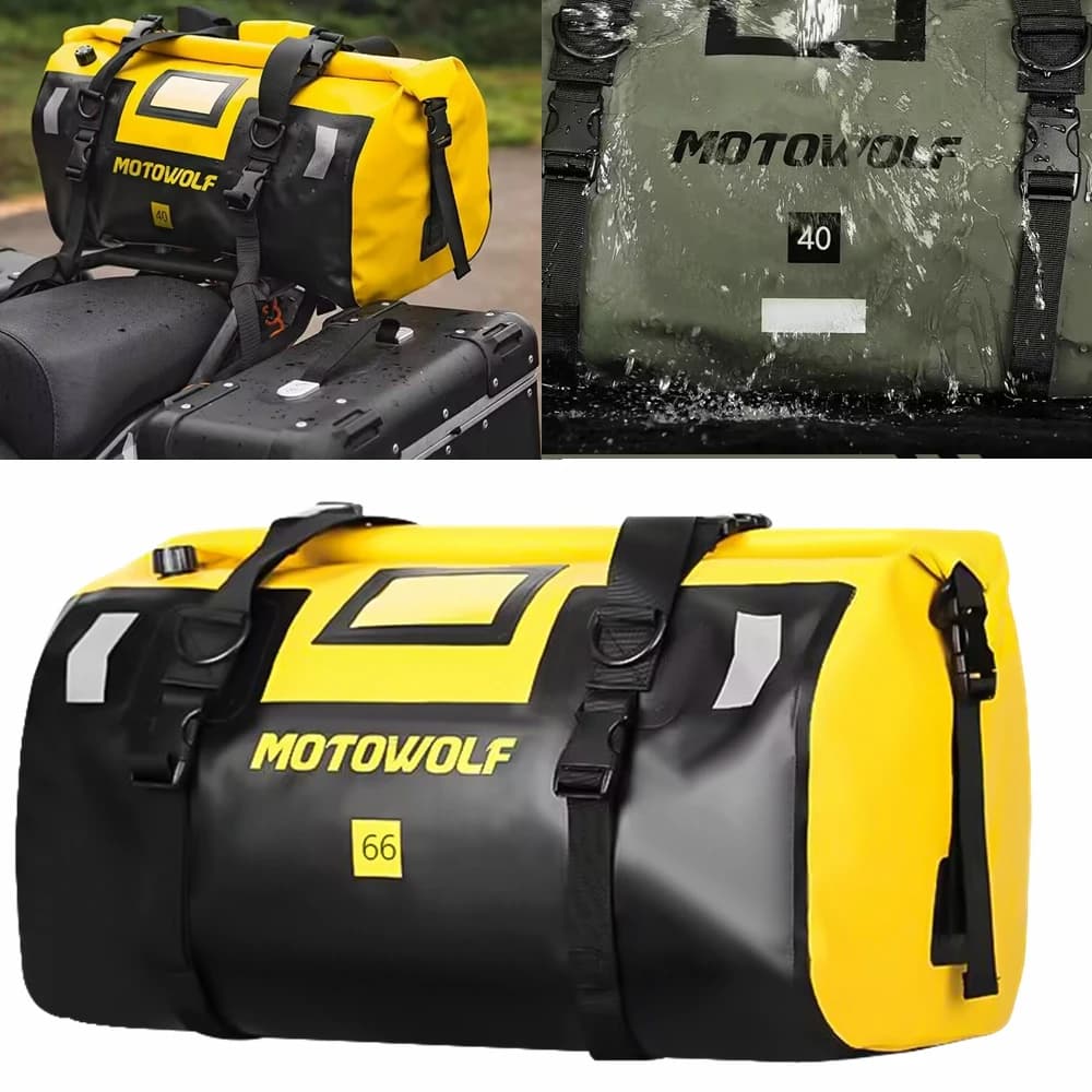 Motorcycle Waterproof Tail Bag Travel Outdoor Dry Luggage