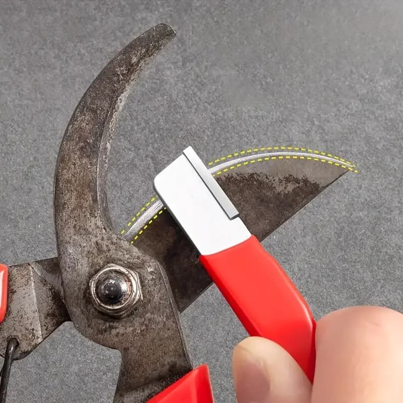 "Precision Edge" Professional Kitchen Knife Sharpener - Tungsten and Diamond Ceramic Whetstone for All Blades, Including Garden Scissors