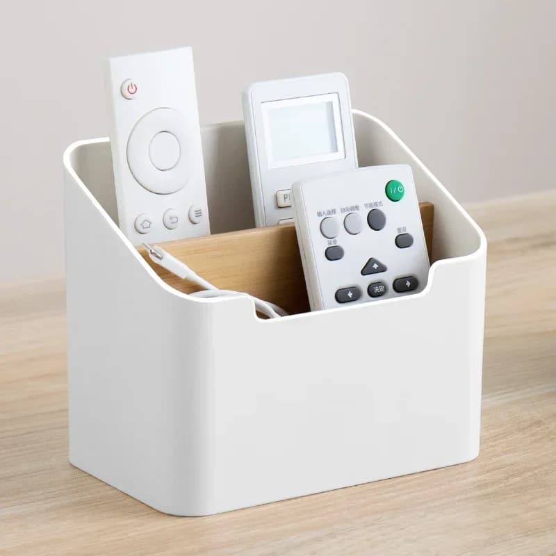 Plastic Desktop Storage Box for Remote Controls Tissues
