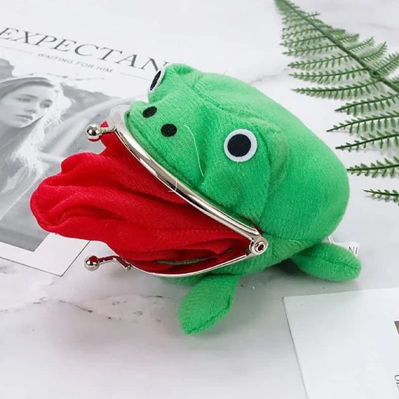 Plush Frog Coin Wallet Anime Ninja Halloween Role Playing