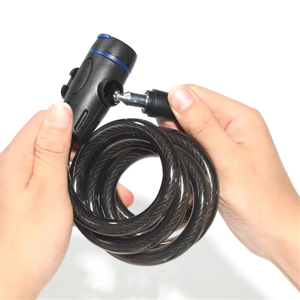 Chain lock detail — showing lock body and key insertion