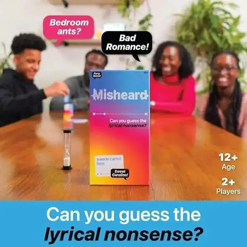 Misheard Lyrics Card Game: 500 Cards of Hilarious Musical Nonsense Family Couple Game