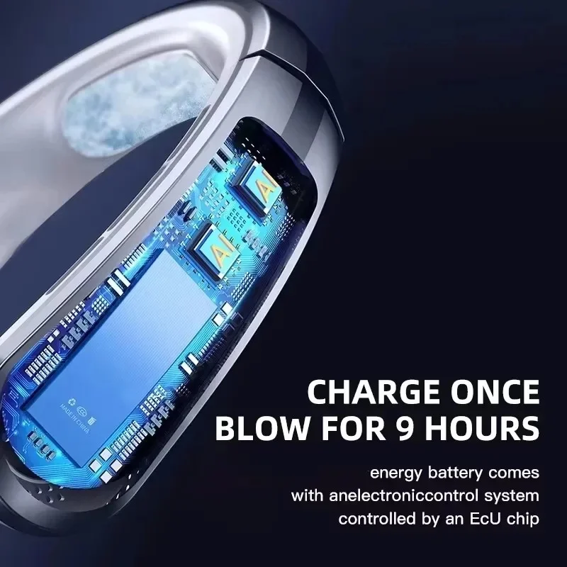 8000mAh Bladeless Neck Fan