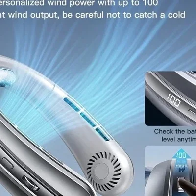 8000mAh Bladeless Neck Fan